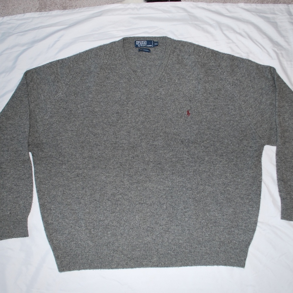 RALPH LAUREN POLO Mens LAMBSWOOL Sweater